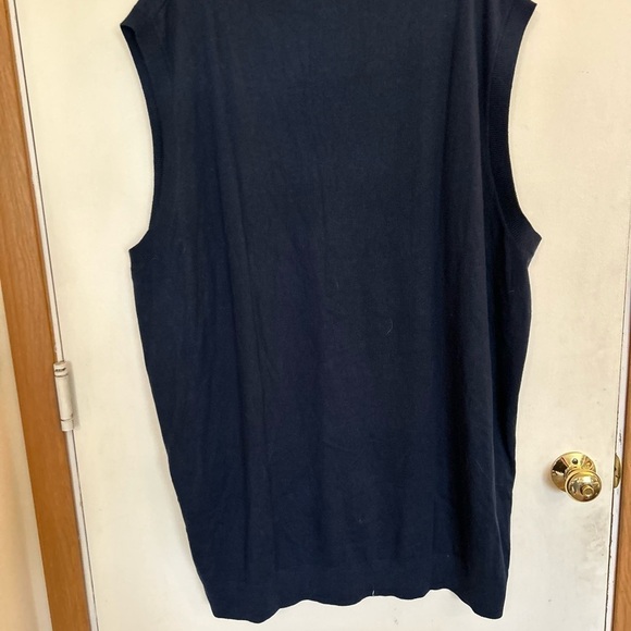 Foundry, NWT men's 4XLT blue sweater vest - Picture 3 of 8
